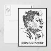 Carte Postale Profil de John F. Kennedy en 1963 (Devant / Derrière)