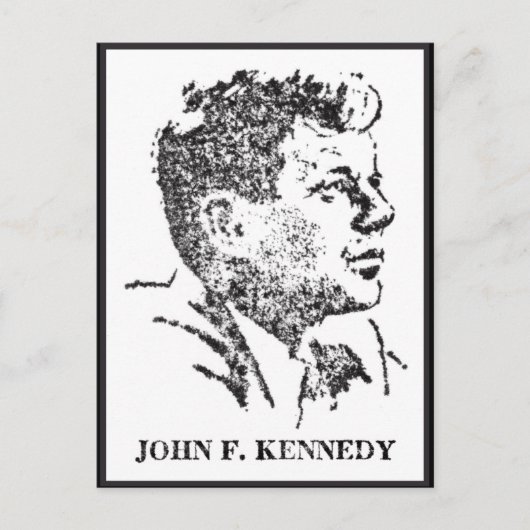 Carte Postale Profil de John F. Kennedy en 1963 (Devant)