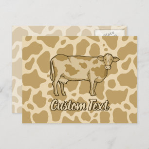 Carte postale Profil de vache