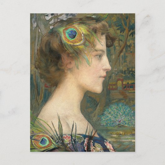 Carte Postale Profil Peacock | Edgard Maxence (Devant)