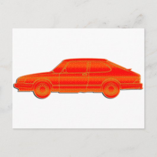 Carte Postale Profil Saab (Devant)