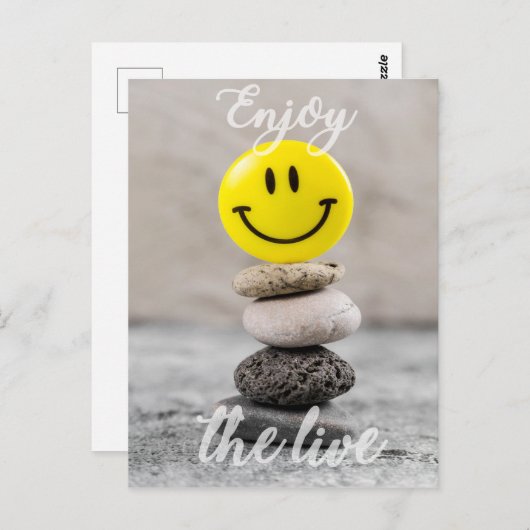 Carte Postale Profite de la vie ! (Devant / Derrière)