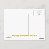 Carte Postale profiter du solstice d'été (Dos)