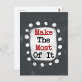 Carte postale Profitez au maximum de ce moment (Devant / Derrière)