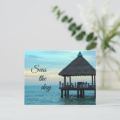 Carte Postale Profitez de la journée plage (Debout devant)