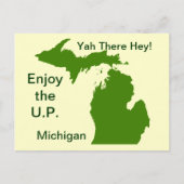 Carte Postale Profitez de la péninsule supérieure du Michigan av (Devant)