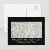 Carte Postale Profitez de votre voyage en enfer (Devant / Derrière)