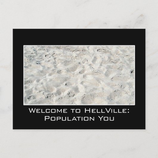 Carte Postale Profitez de votre voyage en enfer (Devant)