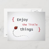 Carte Postale Profitez Des Petites Choses 2 (Devant / Derrière)
