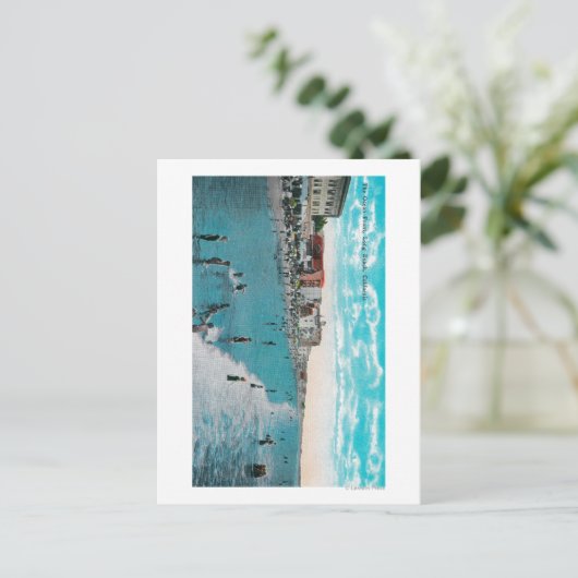 Carte Postale Profitez des vagues à Ocean BeachLong Beach, CA (Debout devant)