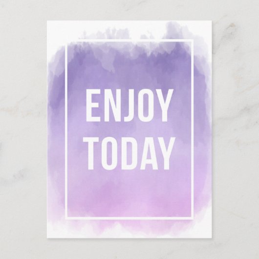 Carte Postale Profitez du devis motivationnel d'aujourd'hui (Devant)