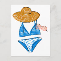 Profitez du soleil - maillot de bain bleu