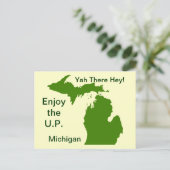 Carte Postale Profitez du U.P. Michigan avec Da Yoopers (Debout devant)