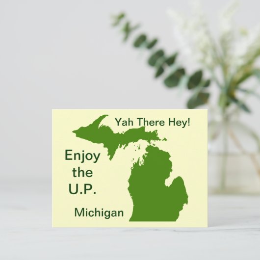Carte Postale Profitez du U.P. Michigan avec Da Yoopers (Debout devant)