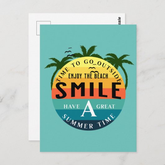 Carte Postale Profitez d'une belle période estivale (Devant / Derrière)