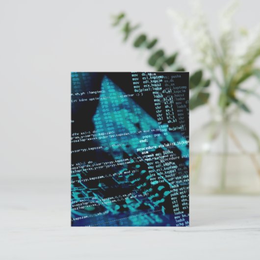 Carte Postale Programmation informatique (Debout devant)