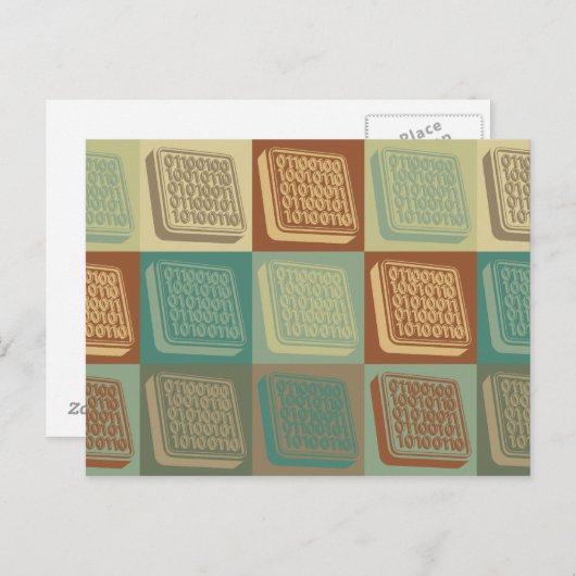 Carte Postale Programmation Pop Art (Devant / Derrière)