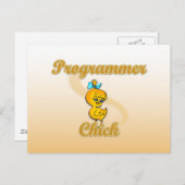 Carte Postale Programmer Chick (Devant / Derrière)