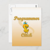 Carte Postale Programmer Chick (Devant / Derrière)