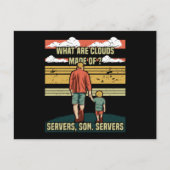 Carte Postale Programmer Papa - Clouds Server Son (Devant)