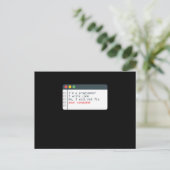 Carte Postale Programmeur HTML Coder ordinateur Programmation (Debout devant)