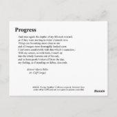 CARTE POSTALE PROGRÈS (Dos)