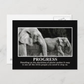 Carte Postale Progrès réalisés par debout sur les épaules des gé (Devant / Derrière)