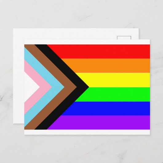 Carte postale Progress Rainbow Pride (Devant / Derrière)