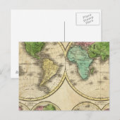 Carte Postale Projection mondiale (Devant / Derrière)