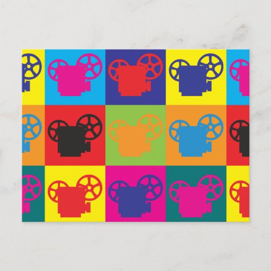 Carte Postale Projection Pop Art (Devant)