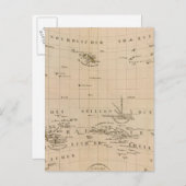 Carte Postale Projection rare du pôle Nord (Devant / Derrière)