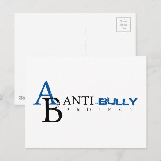 Carte Postale Projet anti-intimidation (Devant / Derrière)