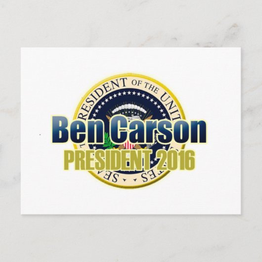 Carte Postale Projet Benjamin Carson pour le président (Devant)