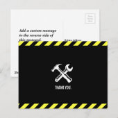 Carte Postale Projet de construction Merci personnalisé (Devant / Derrière)