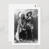 Carte Postale Projet de loi de 1895 sur le chef Sitting Bull et (Devant / Derrière)