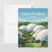 Carte Postale Projet Eden Angleterre (Devant / Derrière)