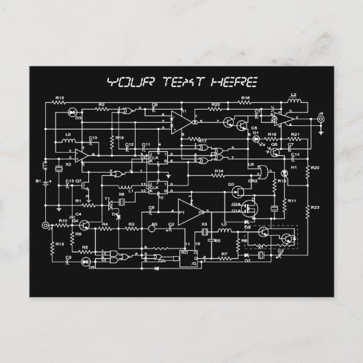 Carte Postale projet électronique (Devant)