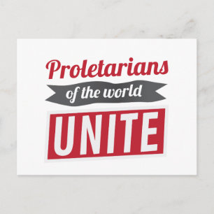 Carte Postale Prolétariens du monde UNITE