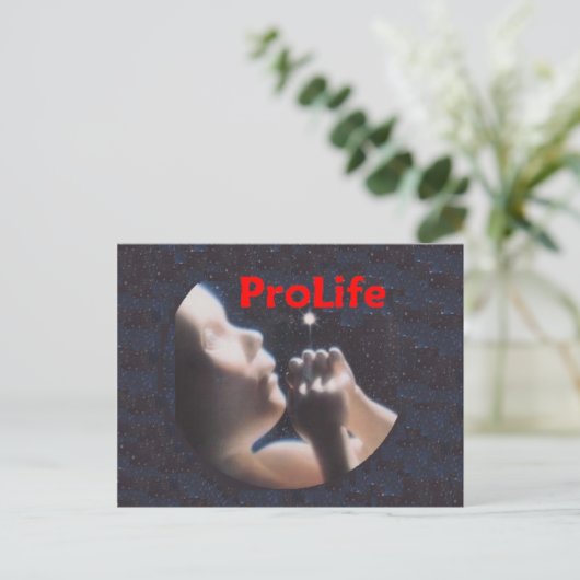 Carte postale ProLife (Debout devant)