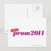 Carte Postale Prom 2011 - Violet (Devant / Derrière)