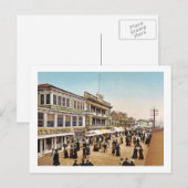 Carte Postale Promenade à Atlantic City 1900 Vintage (Devant / Derrière)