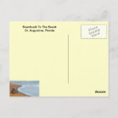 Carte Postale Promenade à la plage (Dos)