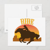 Carte Postale Promenade au coucher du soleil (Devant / Derrière)