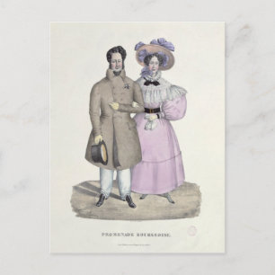 Carte Postale Promenade Bourgeoise
