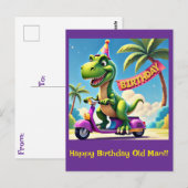 CARTE POSTALE " PROMENADE D'ANNIVERSAIRE DE DINO " (Devant / Derrière)