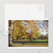 Carte Postale Promenade d'automne (Devant / Derrière)