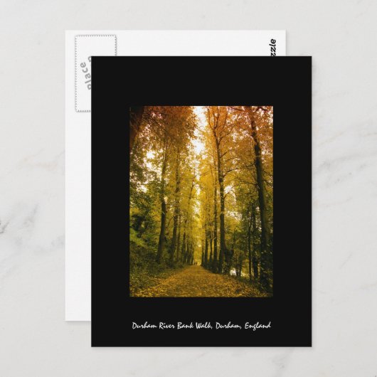 Carte Postale Promenade d'automne (Devant / Derrière)