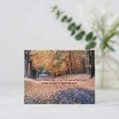 Carte Postale Promenade d'automne (Debout devant)