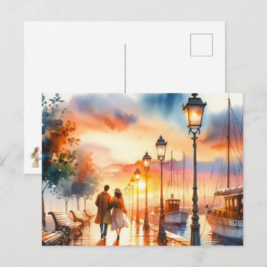 Carte Postale Promenade de Boardwalk (Devant / Derrière)