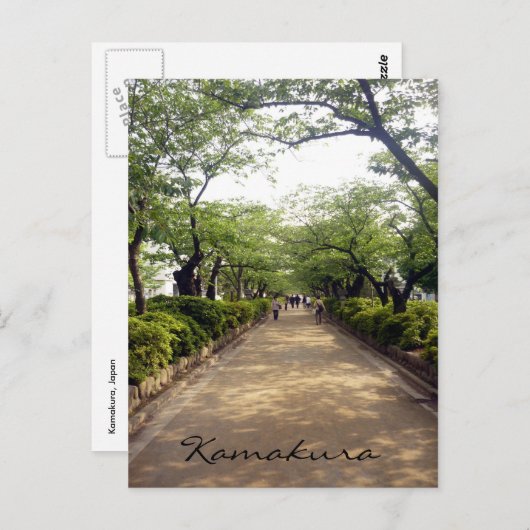 Carte Postale promenade de kamakura (Devant / Derrière)